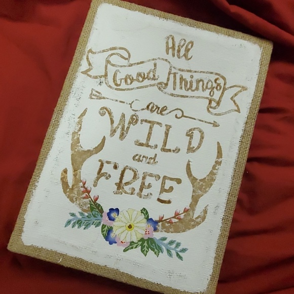 👛3/$10🛍Wild & Free Sign - Picture 2 of 4